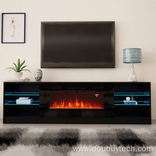 Led Tv Stand with Electric Fireplace